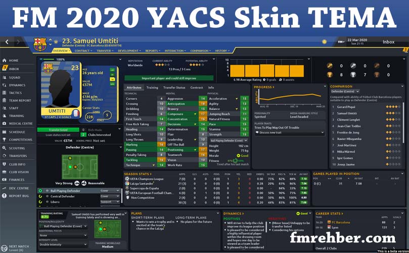 YACS FM 2020 skin