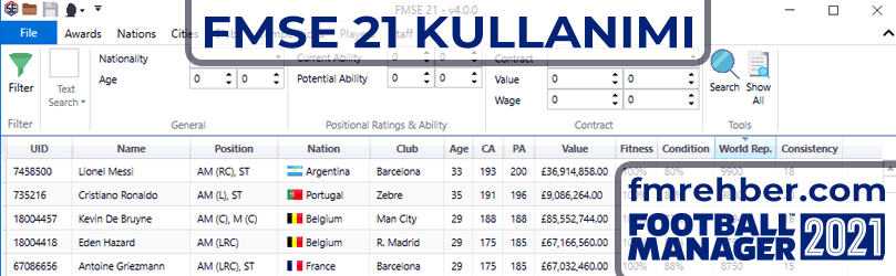 fmse 21 kullanımı