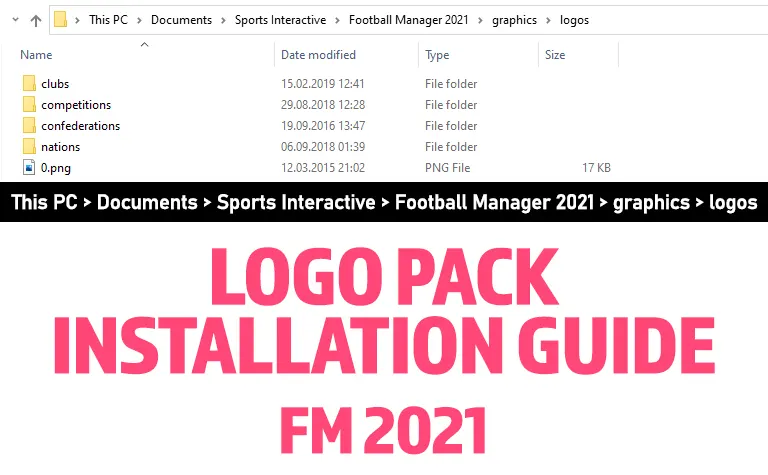 fm 21 logo pack install