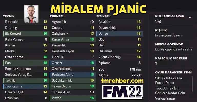 Miralem Pjanic fm 22