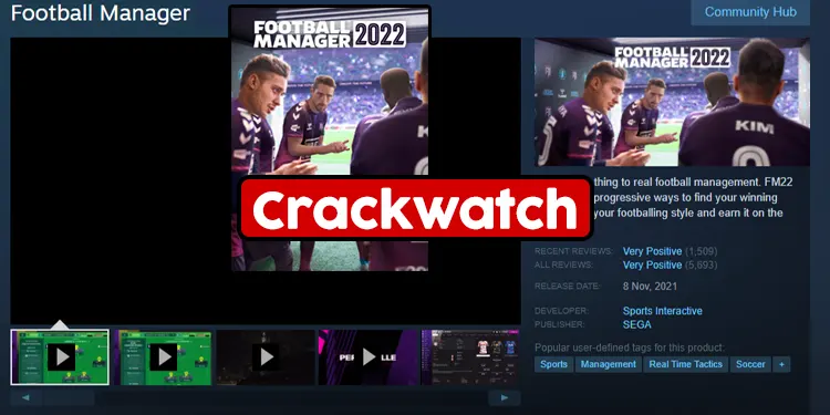 Football Manager 2022 Crack Status– CWWatch