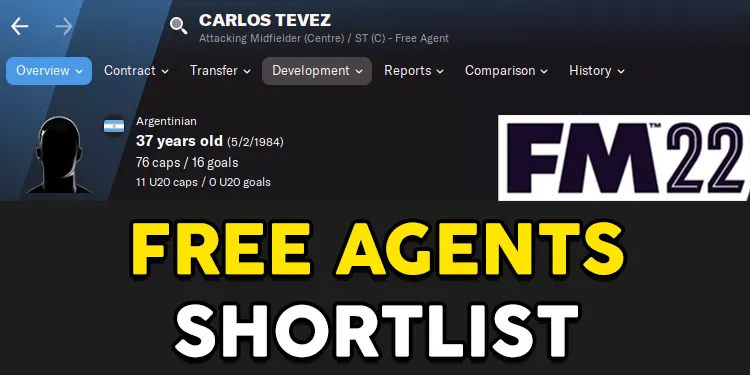 fm22 free agent shortlist