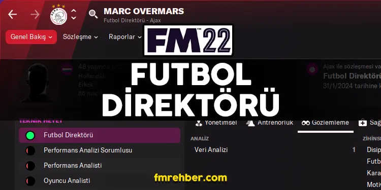 fm22 futbol direktörü
