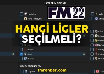fm22 seçilecek ligler
