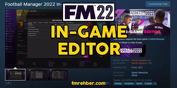 Football Manager 2022 - In Game Editor
