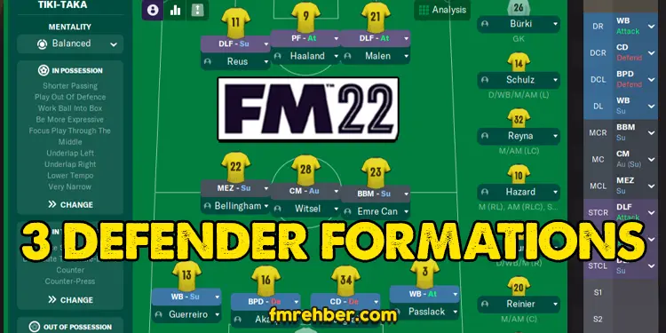 fm22 3 defender tactic