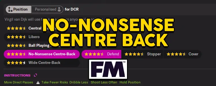 no nonsense centre back
